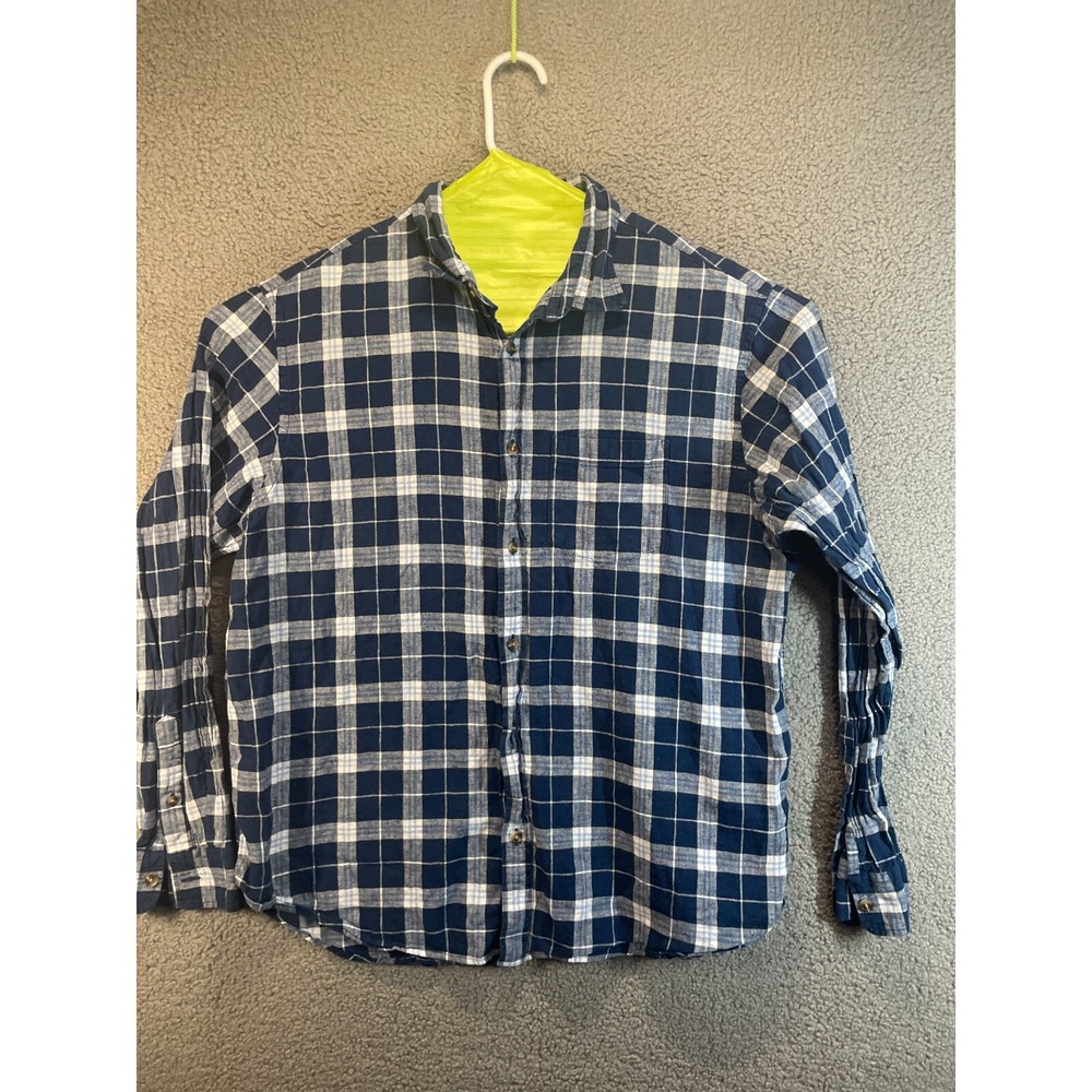 Old Navy ‎ Plaid  Mens  Button Up Flannel Shirt Size XL Lightweight